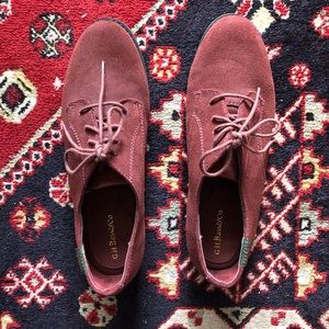 Vintage Burgundy Suede Women’s Shoes 8.5
